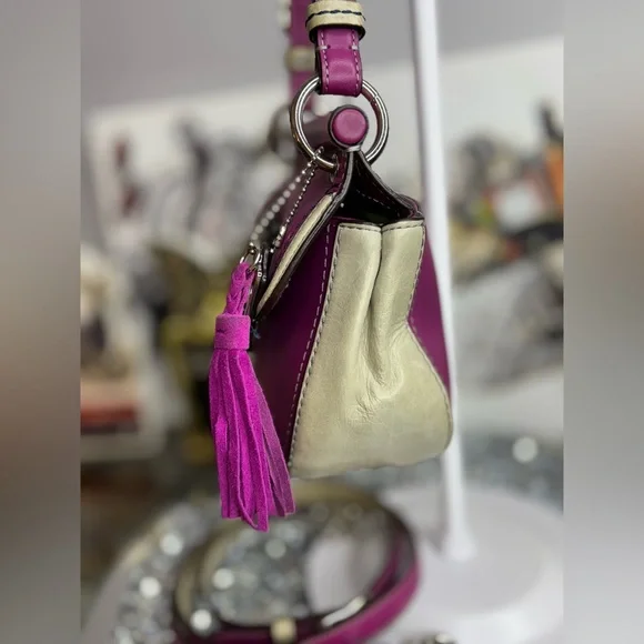 Coach 2012 Legacy Mini Willis colorblock leather crossbody bag EUC - Picture 9 of 17